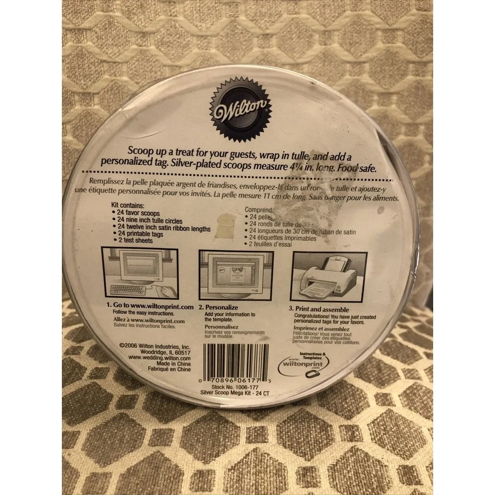 Wilton Mini Candy‎ Scoop Favor Kit  24 Count - New Wedding Bridal Shower